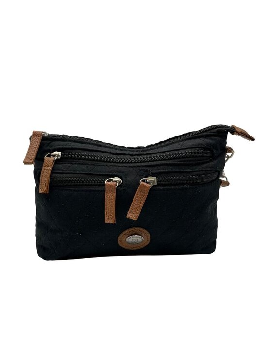 Stone Mountain Handbags - Stone Mountain Black Fabric Crossbody Bag